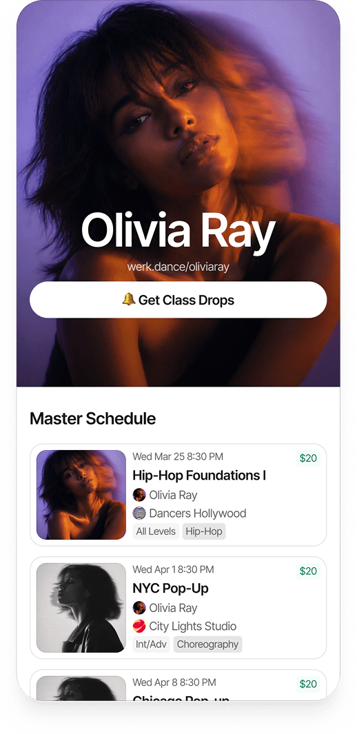 Olivia Ray's Werk profile